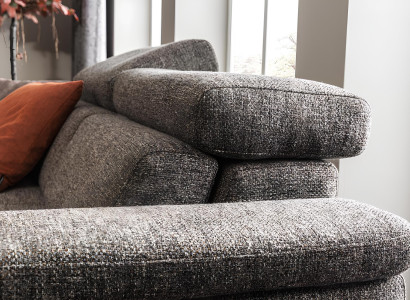 Moderno cadeira de couro cinza