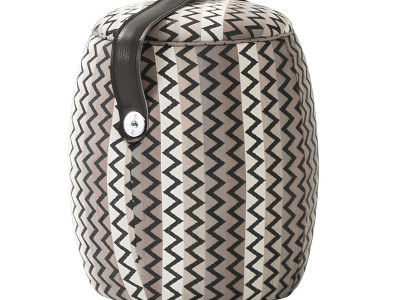 Pufe moderna, redonda e luxuosa para a sala de estar