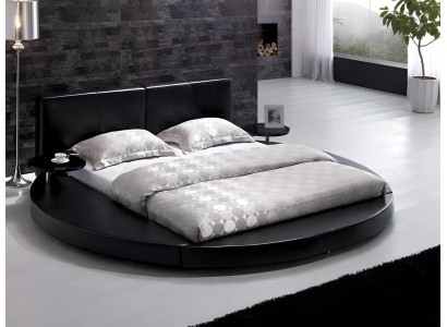 Estrutura de cama de luxo para hotel em quarto de adolescente na cor preta