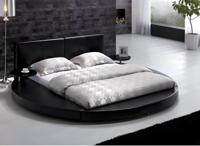 Estrutura de cama de luxo para hotel em quarto de adolescente na cor preta