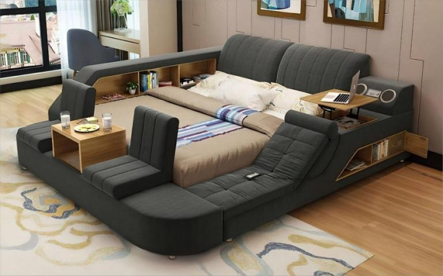 Design de cama multifuncional moderno