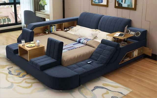 Design de cama multifuncional moderno