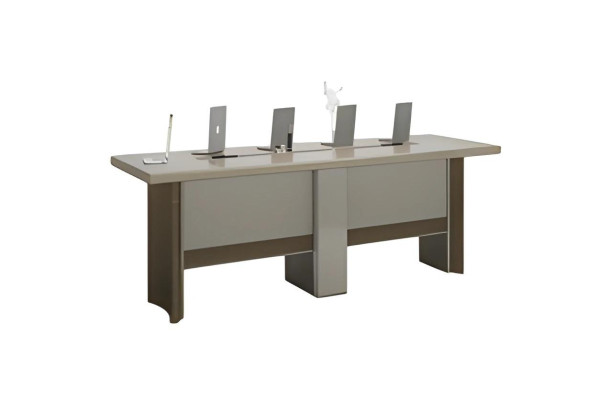 Mesa de reunião moderna cinza claro