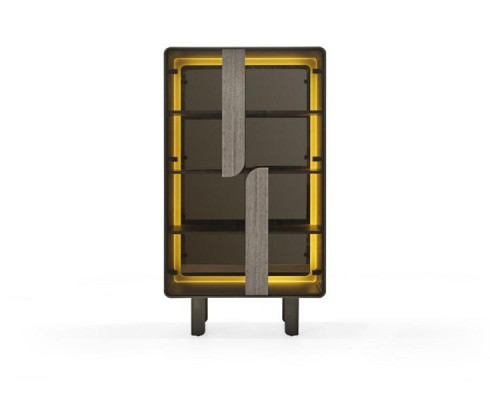 Moderno elegante armário vitrine bege