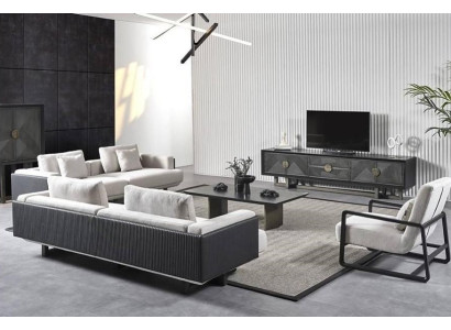 Banco moderno com cadeiras