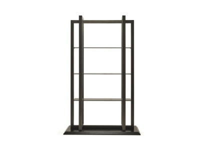 Prateleira de madeira marrom elegante