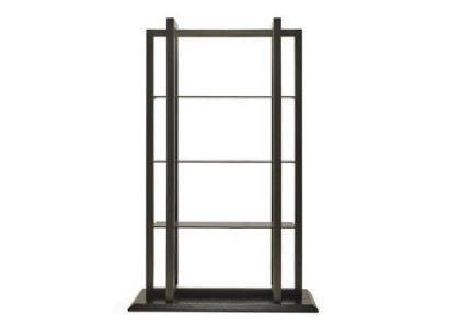 Prateleira de madeira marrom elegante