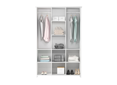 Armário Kanga com 2 barras de roupa robustas