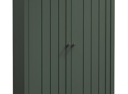 Guarda-roupa de quarto com barra de pendurar, multifuncional, verde