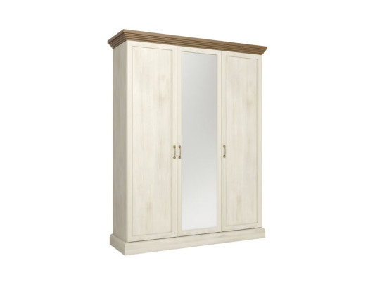 Guarda-roupa têxtil multifuncional com espelho e 2 ganchos