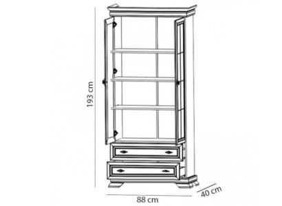 Vitrine Vanha com gavetas