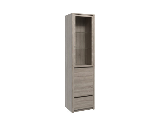 Elegante moderna vitrine cinza