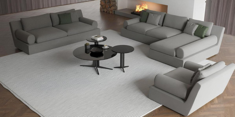 Sofá de canto para 3 pessoas com conforto e funcionalidade