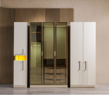 Moderno armário de 251 cm