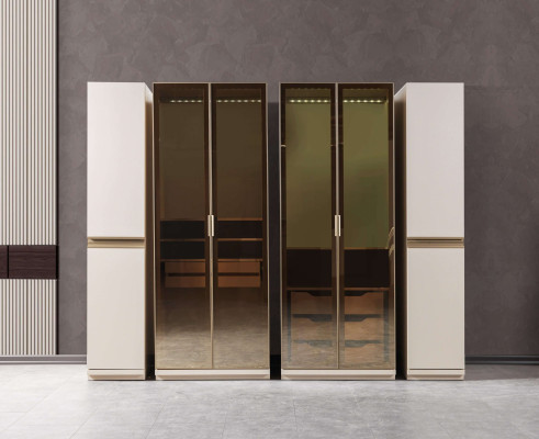 Armário de canto moderno com grande padrão