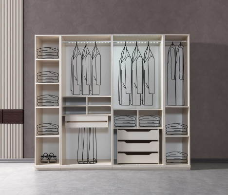 Armário de canto moderno com grande padrão