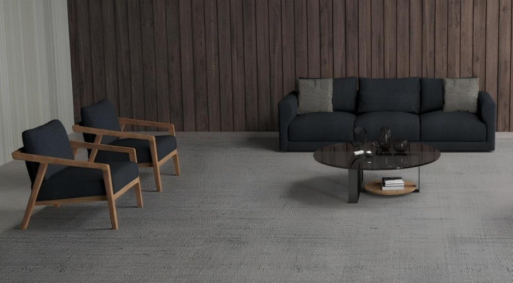 Sofá de três lugares com assentos confortáveis e estéticos - para uso diário