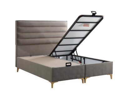 Cama leve com colchão – Móvel elegante para o quarto