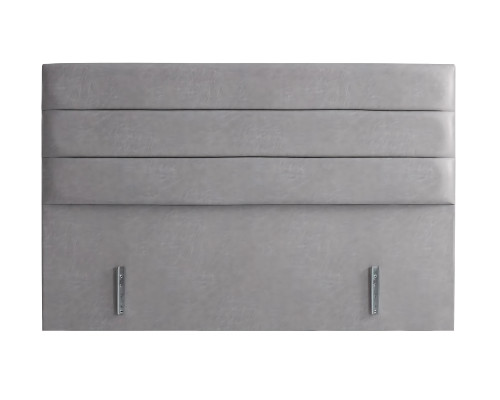 Cama elegante de tecido e madeira com colchão