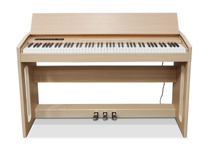 Piano digital para uso doméstico 130 cm castanho claro