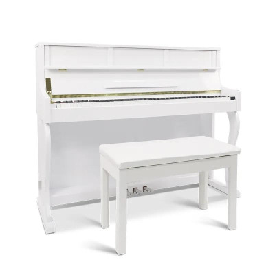 Piano digital branco oferece criatividade e estilo sem limites