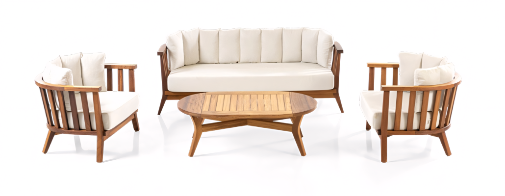 Desfrute do seu tempo livre no jardim com móveis confortáveis