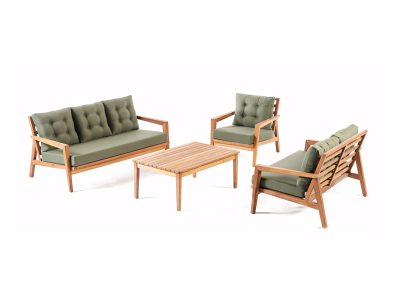 Conjunto de móveis de jardim, adaptado à natureza