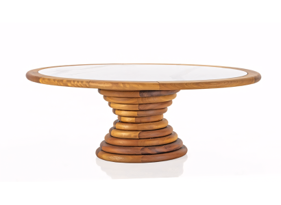 Mesa de sala de estar moderna que combina estética e funcionalidade