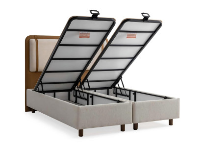 Cores neutras tornam a cama multifuncional.