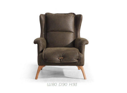 Weicher Ohrensessel Couch Sessel Einsitzer Möbel Sofa Wildleder Optik Schwarz Weicher Ohrensessel Couch Sessel Einsitzer Möbel Sofa Wildleder Optik Schwarz