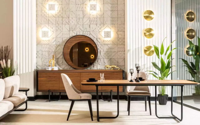 Design Esstisch 4x Stühle Esszimmer Garnitur Set Essgarnituren Holz 5tlg