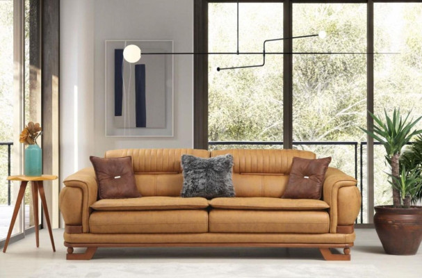 Garnitur Sofagarnitur Sofa Luxus Komplette Couchgarnitur 3+1 Sitzer Sessel