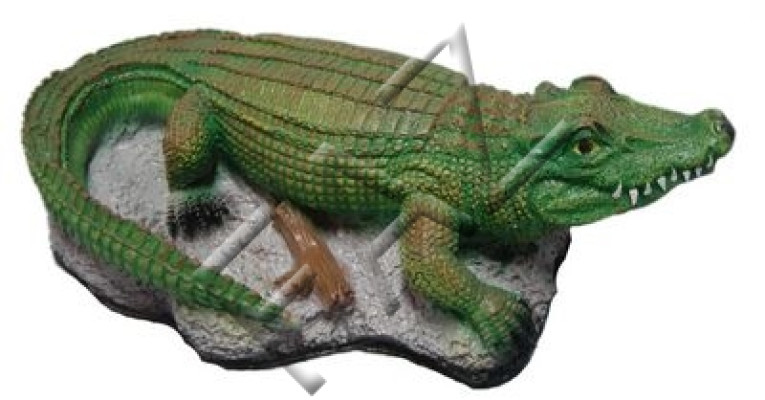 Design Krokodil Figur Statue Skulptur Figuren Skulpturen Garten Dekoration Neu