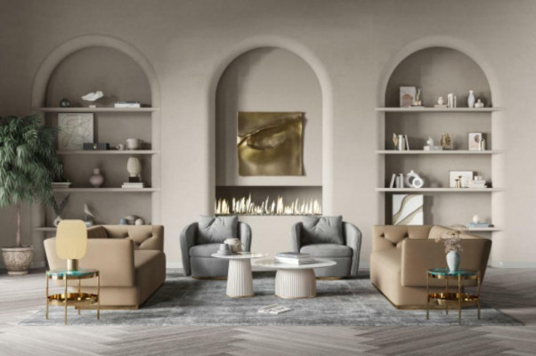 Wohnlandschaft Relax Sitz Design Couch Lounge Sofas Textil Sofa 3 Sitzer