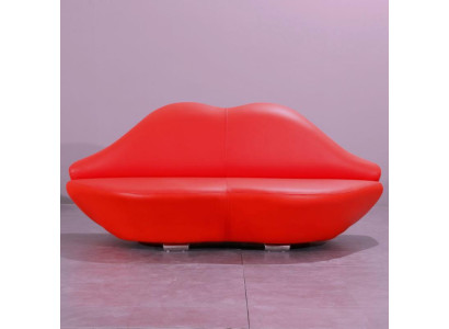 Lippen Sofa 2 Sitz Polster Modern Relax Sitz Luxus Möbel Sofas Couch Zweisitzer
