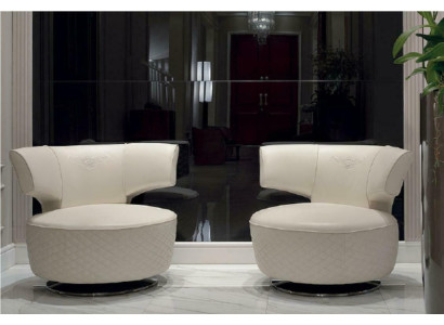 Sessel Design Couch Sofa Sitzer Leder Lounge Club Polster Luxus Ohren