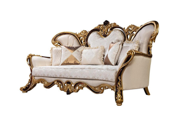 Luxus Sofagarnitur Barock Rokoko Sofa Set 3+3+1+1 Couchtisch