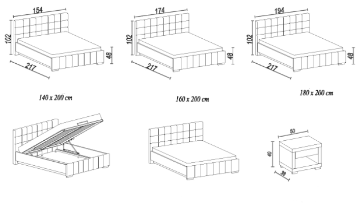 Ein luxuriöses Designerbett in einem anspruchsvollen zeitgenössischen Stil von höchster Qualität