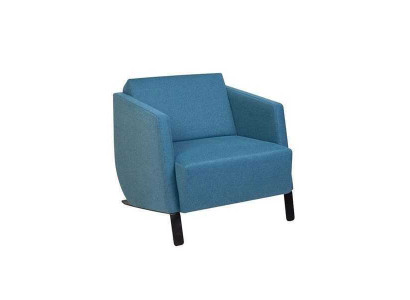 Luxuriöser Blauer Sessel Designer Wohnzimmer Einsintzer Komfortsessel