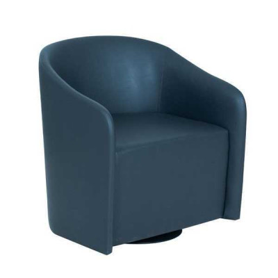 Blauer Sessel Designer Einsitzer Textilsessel Moderner Relaxsessel