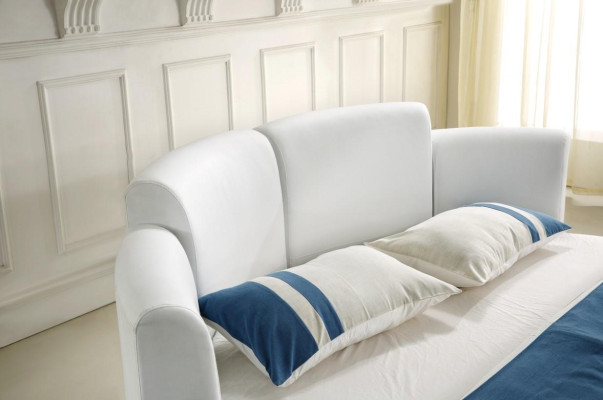 Designer Bett Betten Polsterbett Rundbett 200x200 Ehebett Doppelbett LED