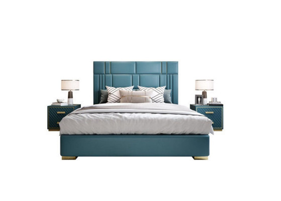 Luxus Schlafzimmer Bett Design Polster Doppel Hotel Betten Möbel 180x200