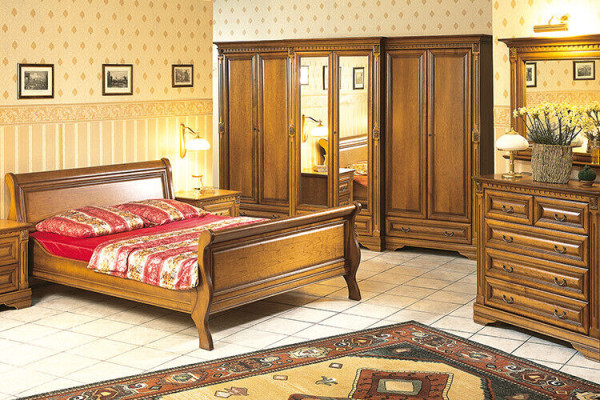 Klassische Schränke Schrank Schrankwand Kleiderschrank Massiv Kolonial Stil O2D