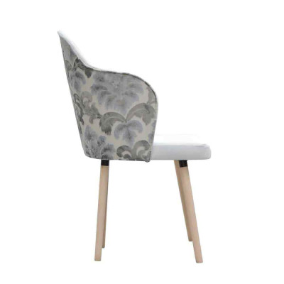Stuhl 4x Esszimmer Polsterstuhl Fernseh Lounge Club Textil Sitz Sessel Set