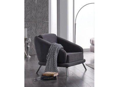 Sessel Textil Modern Möbel Designer Sitz Wohnzimmer Polstersessel 84x79x91