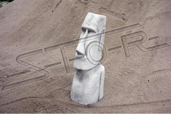 Moai Statue Skulptur Figur Designer Garten Terrasen Deko Skulpturen