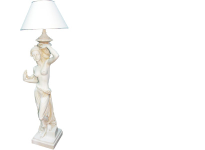 Antike Stil Figur Lebensgroß mit Beleuchtung Stehlampe Standleuchte Lampe Lampen