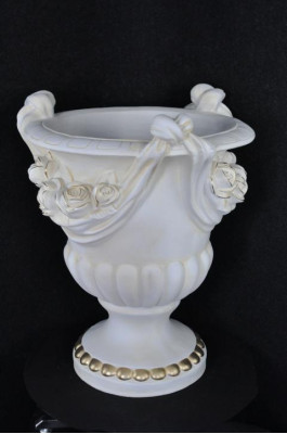 XXL Vase Tisch Dekoration Deko Vasen Antik Stil Skulptur Figur Kelch Rom 79cm