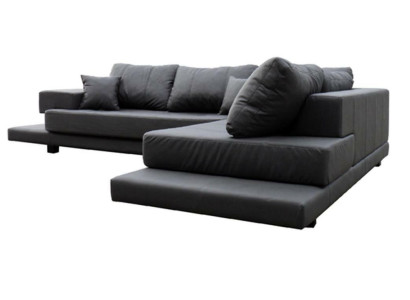 Design Esk Ecksofa L-form Modern Sofas Ledersofa Couch Wohnlandschaft