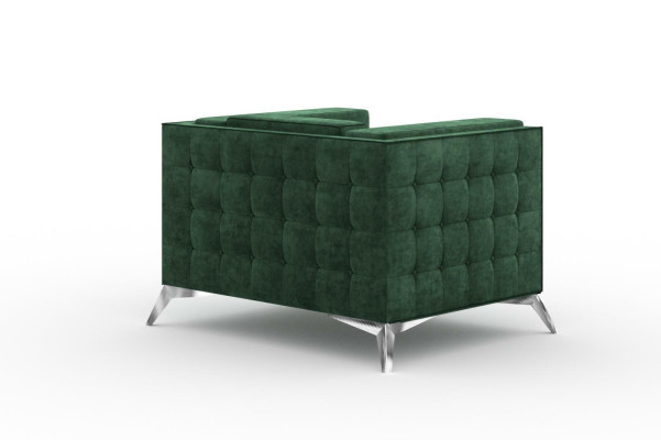 Chesterfield Sessel 1 Sitzer Couchen Polster Neu Fernseh Sofa Textil Stoff